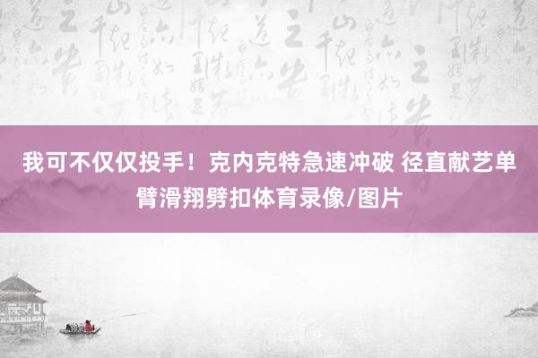 我可不仅仅投手！克内克特急速冲破 径直献艺单臂滑翔劈扣体育录像/图片