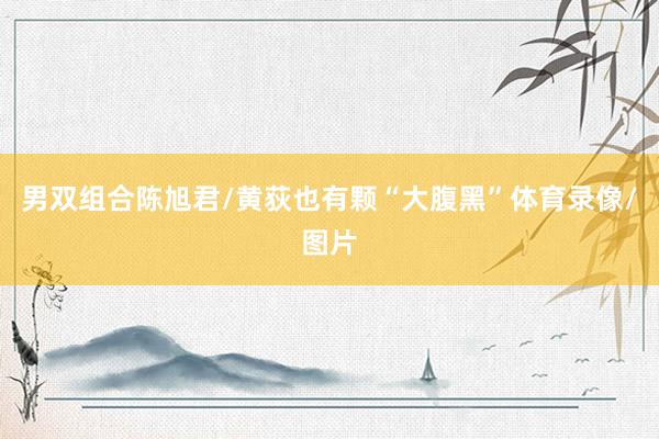 男双组合陈旭君/黄荻也有颗“大腹黑”体育录像/图片