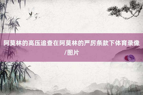 阿莫林的高压追查在阿莫林的严厉条款下体育录像/图片