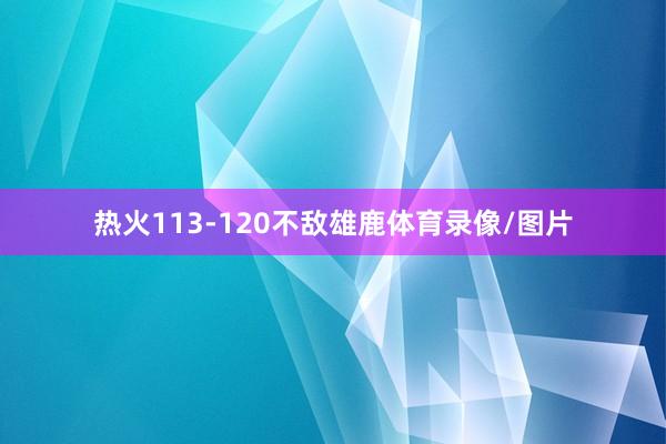 热火113-120不敌雄鹿体育录像/图片