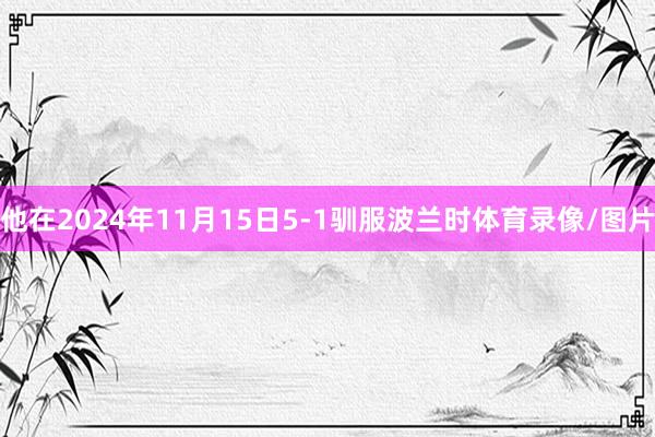他在2024年11月15日5-1驯服波兰时体育录像/图片