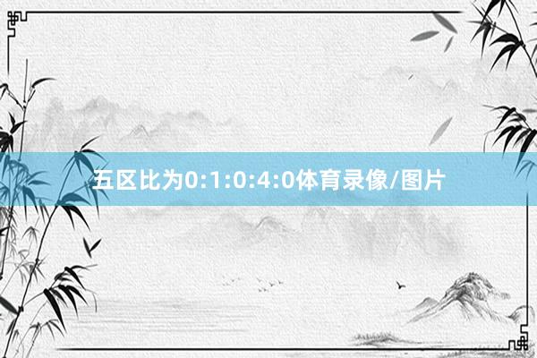 五区比为0:1:0:4:0体育录像/图片