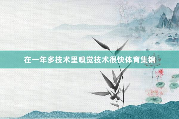 在一年多技术里嗅觉技术很快体育集锦