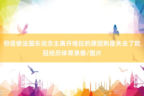 但促使法国东说念主离开维拉的原因则是失去了欧冠经历体育录像/图片