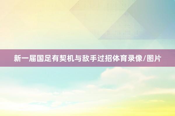 新一届国足有契机与敌手过招体育录像/图片