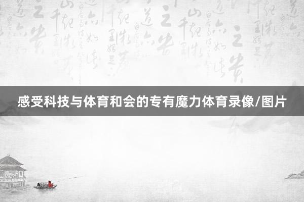 感受科技与体育和会的专有魔力体育录像/图片