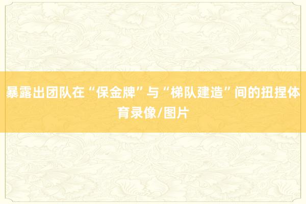 暴露出团队在“保金牌”与“梯队建造”间的扭捏体育录像/图片