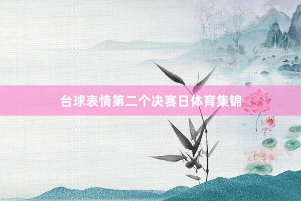 台球表情第二个决赛日体育集锦