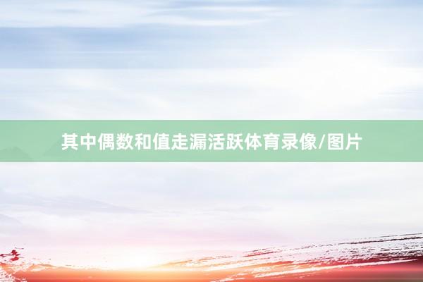 其中偶数和值走漏活跃体育录像/图片