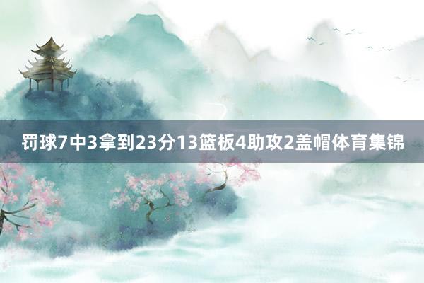 罚球7中3拿到23分13篮板4助攻2盖帽体育集锦