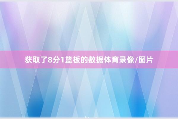 获取了8分1篮板的数据体育录像/图片