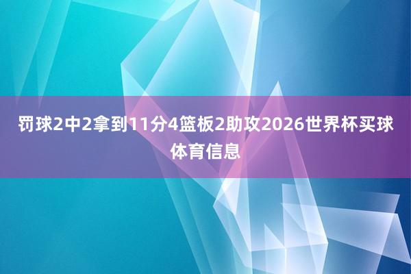 罚球2中2拿到11分4篮板2助攻2026世界杯买球体育信息