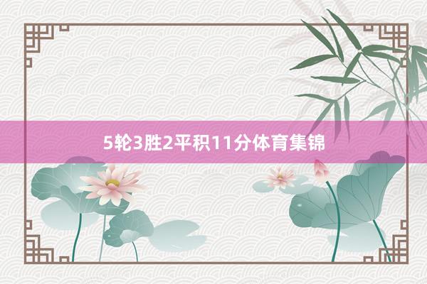 5轮3胜2平积11分体育集锦